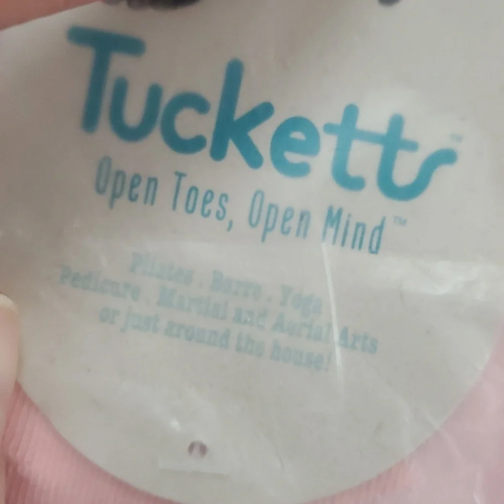Tucketts Women's Open Toe Socks - Pink